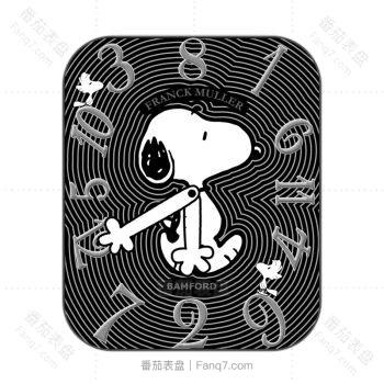 Franck Muller-Snoopy法兰穆克思达史努比黑色线条圈表盘.clock