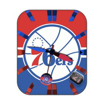 费城76人队（Philadelphia 76ers）红色蓝色表盘.clock