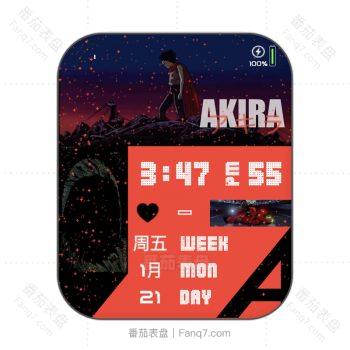 AKIRA 阿基拉日本动表盘.clock