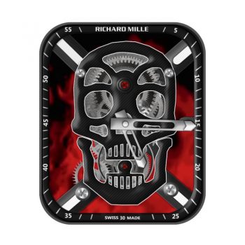 理查德米尔RICHARD MILLE骷髅镂空火焰RM52表盘.clock