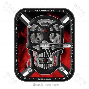 理查德米尔RICHARD MILLE骷髅镂空火焰RM52表盘.clock