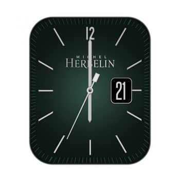 赫柏林Michel Herbelin绿色渐变表盘 .clock