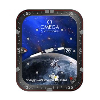 OMEGA欧米茄Snoopy史努比在宇宙遨游表盘.clock