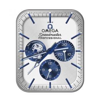 OMEGA欧米茄Snoopy史努比灰色蓝色三盘表盘.clock