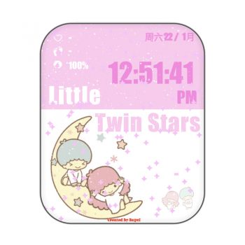 Little Twin Star v3双子星粉嫩可爱卡通表盘.clock