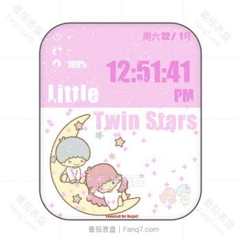 Little Twin Star v3双子星粉嫩可爱卡通表盘.clock