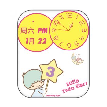 Little Twin Star v3双子星粉嫩可爱卡通表盘.clock