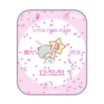 Little Twin Star v3双子星粉嫩可爱卡通表盘.clock