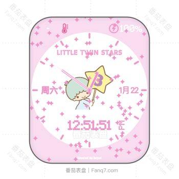 Little Twin Star v3双子星粉嫩可爱卡通表盘.clock
