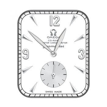 OMEGA欧米茄简约白色银色刻度 表盘.clock