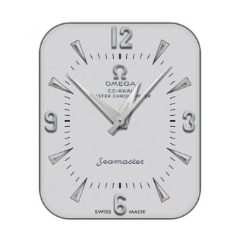 OMEGA欧米茄简约灰色底银色刻度 表盘.clock