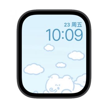 蓝天白云苹果iwatch壁纸表盘.watchface