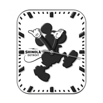 SHINOLA斯诺拉Mickey迪士尼黑色米奇白底表盘.clock