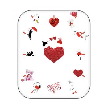 snoopy史努比抱着爱心浪漫刻度表盘.clock