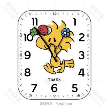 TIMEX天美时Woodstock史努比黄色卡通人物表盘.clock