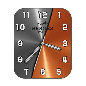 hermes爱马仕橙灰色橙色半边表盘.clock