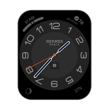 hermres爱马仕暗黑表盘完美版上两个功能不动.clock
