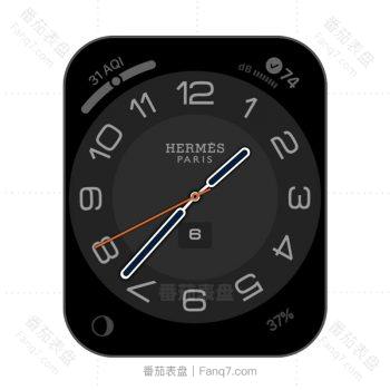 hermres爱马仕暗黑表盘完美版上两个功能不动.clock