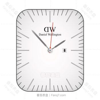dw经典简约白底表盘.clock