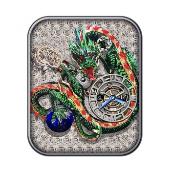 Jacob&co 杰克宝绿色龙重力飞陀表盘.clock