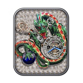 Jacob&co 杰克宝绿色龙重力飞陀表盘.clock