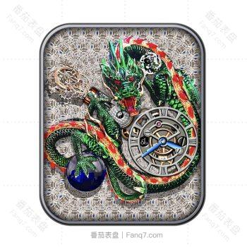 Jacob&co 杰克宝绿色龙重力飞陀表盘.clock