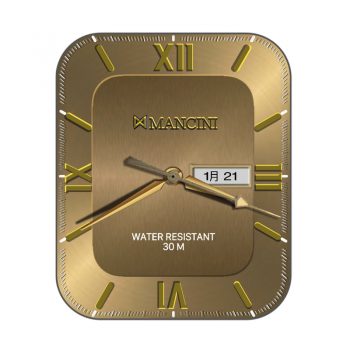 Mancini曼奇尼金色简约表盘.clock