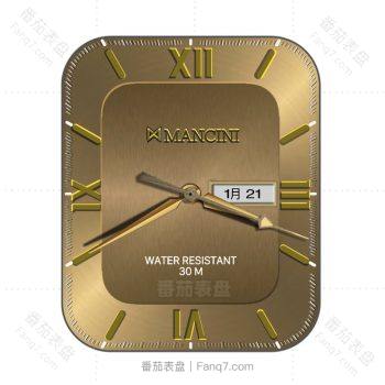 Mancini曼奇尼金色简约表盘.clock