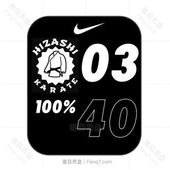 nike耐克布衣logo黑色表盘.clock