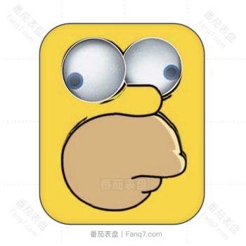 辛普森黄色搞笑可爱表盘.clock