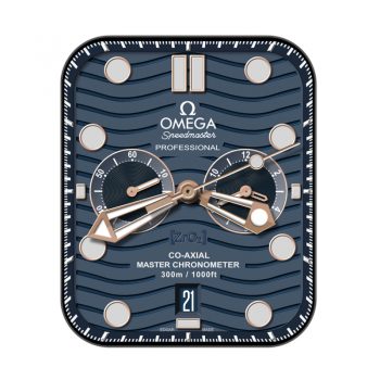 OMEGA欧米茄波浪纹深海蓝表盘.clock