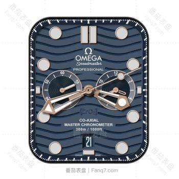 OMEGA欧米茄波浪纹深海蓝表盘.clock