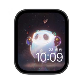 星空下的冰墩墩苹果iwatch壁纸表盘.watchface