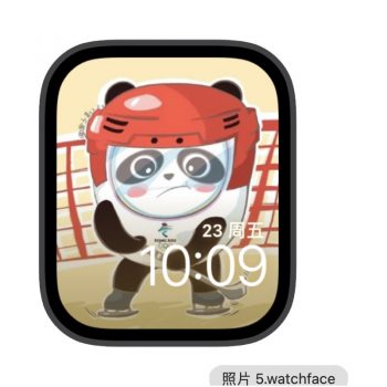 棒球手冰墩墩苹果iwatch壁纸表盘.watchface