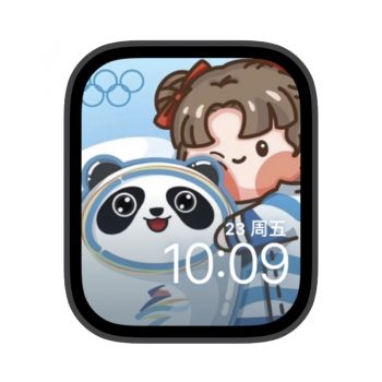 拥抱冰墩墩苹果iwatch壁纸表盘.watchface