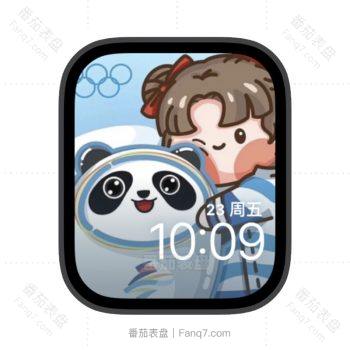 拥抱冰墩墩苹果iwatch壁纸表盘.watchface