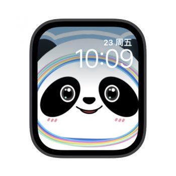 可爱的冰墩墩苹果iwatch壁纸表盘.watchface