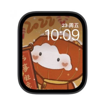 雪容融2022万事胜意苹果iwatch壁纸表盘.watchface