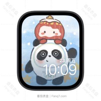 冰墩墩和雪容融苹果iwatch壁纸表盘.watchface