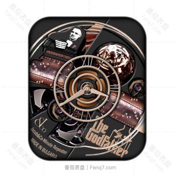 Jacob&co 杰克宝黑色TheGodfather教父重力飞陀表盘.clock