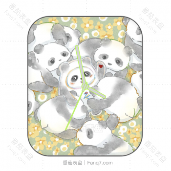 2022年冬奥会吉祥物冰墩墩可爱插画番茄独家表盘.clock