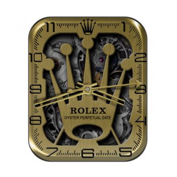 劳力士rolex金色皇冠机械表盘.clock