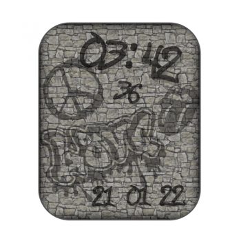 Stone灰色石头涂鸦表盘.clock