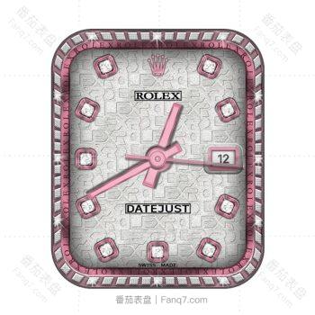 ROLEX 劳力士日志型datejust粉钻闪闪表盘.clock