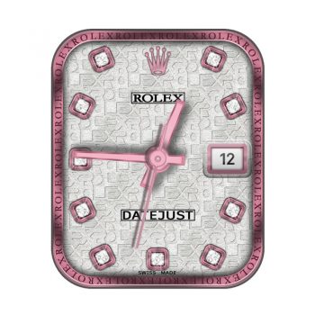 ROLEX 劳力士日志型datejust粉钻闪闪金属边表盘.clock