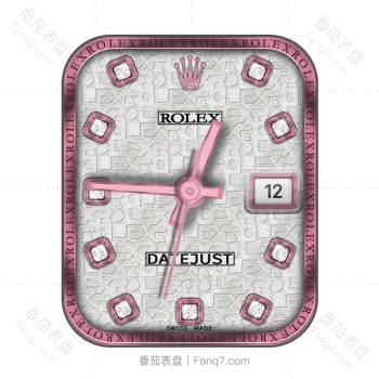 ROLEX 劳力士日志型datejust粉钻闪闪金属边表盘.clock