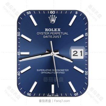 劳力士Rolex深蓝色高级简约表盘.clock