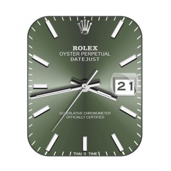 劳力士Rolex绿色高级简约表盘.clock