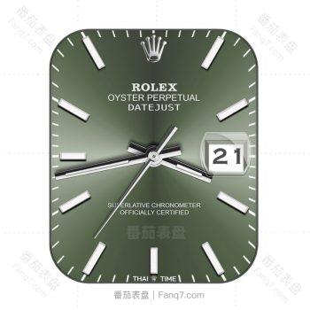 劳力士Rolex绿色高级简约表盘.clock