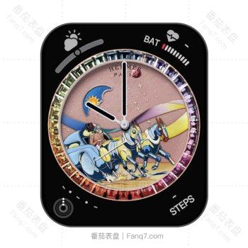 hermres爱马仕彩钻圆环旋转表盘.clock
